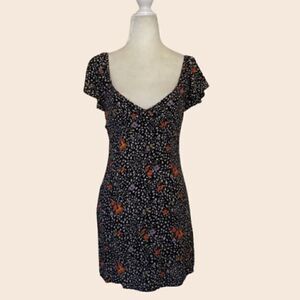 Forever 21 Floral Off-The-Shoulder Dress Size Small